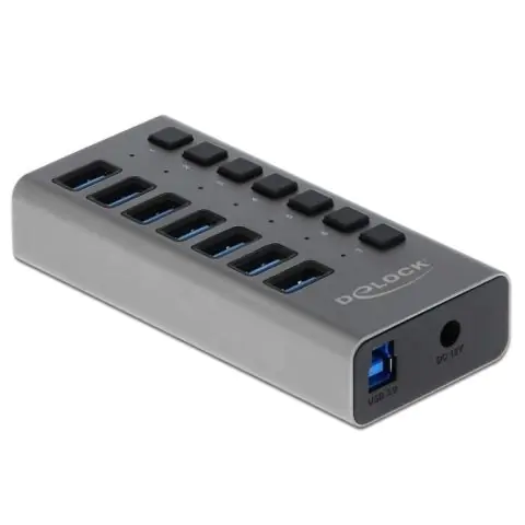 USB-А хъб, 7 порта, DELOCK-63669, (35934713)