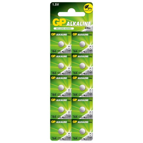 Бутонна алкална батерия GP164 LR-621/ 10бр./pack цена за 1 бр./ 1.55V AG1 GP, (35932500)