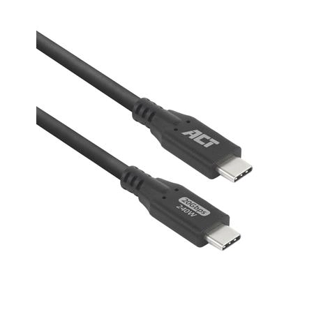 ACT Кабел USB-C - USB-C, 0.5 м / USB4, 20Gbps, 240W, (35939721)