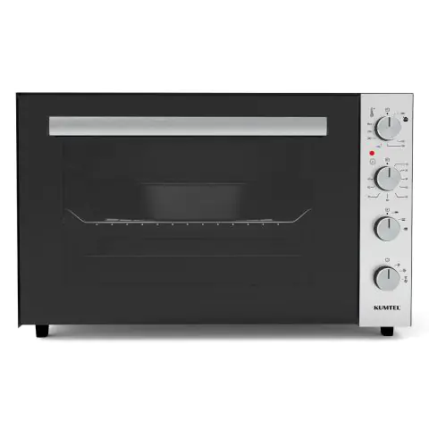 Мини електрическа фурна Kumtel LX-9625, 70 литра, турбо вентилатор, черен/инокс, (20468)