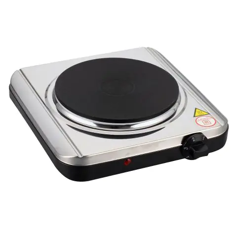 Електрически котлон ELITE EHP-1186, 1500W, 18 см плоча, 4 степени на мощност, Инокс, (15980)