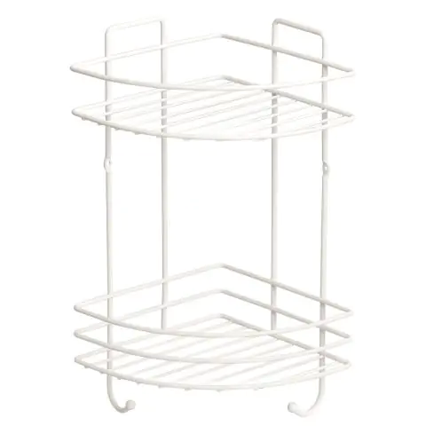 Етажерка за баня Metalife DB-716, 18х18х32.5 см, 2 нива, Бял, (20697)