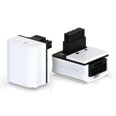 EZDIY-FAB адаптер за видеокарта 12VHPWR 600W - RVS 90° White, (35938910)