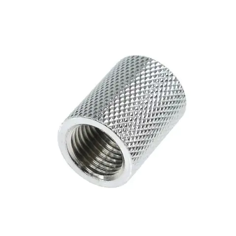 Муфа Alphacool, Вътрешна резба G1/4 AG - G1/4 AG, Хром, (35936839)