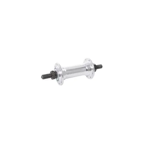 Компонент за велосипед Quando QUANDO KT-A16F, 36H, ALLOY, CP. CAP NUT, 3/8*100*140mm, with safety washers, "VELOTEC" LOGO, NATURAL Главини Предни главини, 10273