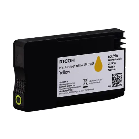 Касета с мастило RICOH IJM C180F, 1600 копия, Yellow, (35935868)