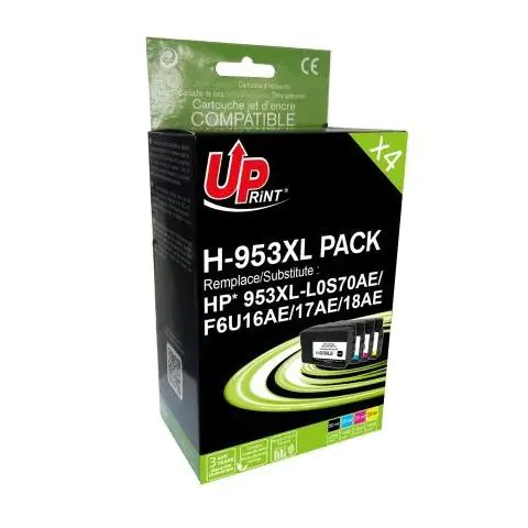 Мастилница UPRINT HP 953XL, Комплект, OfficeJet Pro 8210/8710/7720, (Bk+C+Y+M), (35935023)