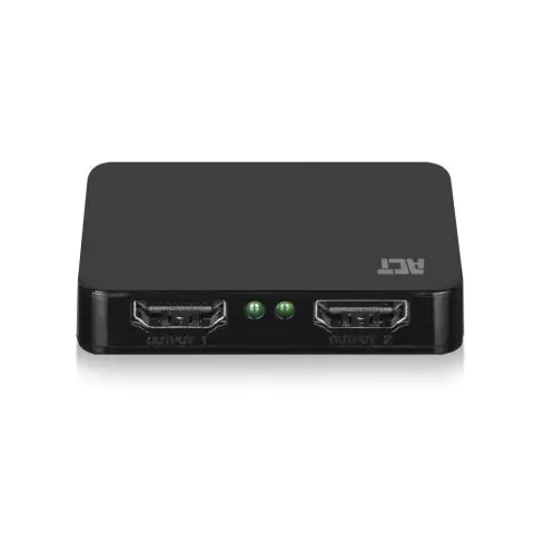 HDMI Сплитер ACT AC7835, 1/2, 4K@30Hz, USB, Черен, (35935172)