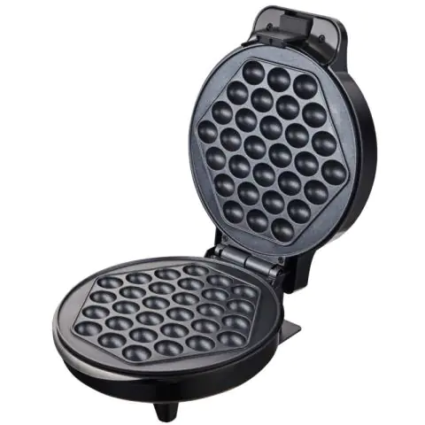 Гофретник бъбъл Rosberg R51442H, 1000W, Bubble гофрета, Незалепващ, Черен, (17642)
