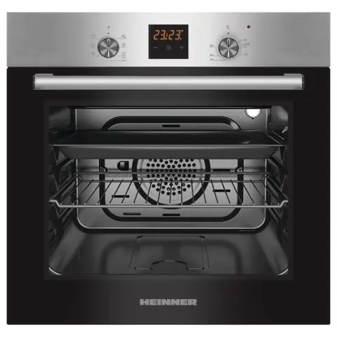 Готварска фурна за вграждане HEINNER HBO-S567LDTGC-IX, 56 L, 7 Функции, Инокс, (22429)