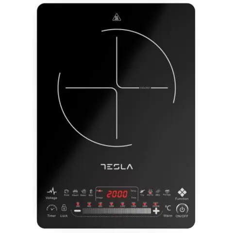 Индукционен котлон Tesla IC400B, 2000W, Touch screen, LED дисплей, 9 програми, 8 нива на мощност, Таймер, Черен, (12658)