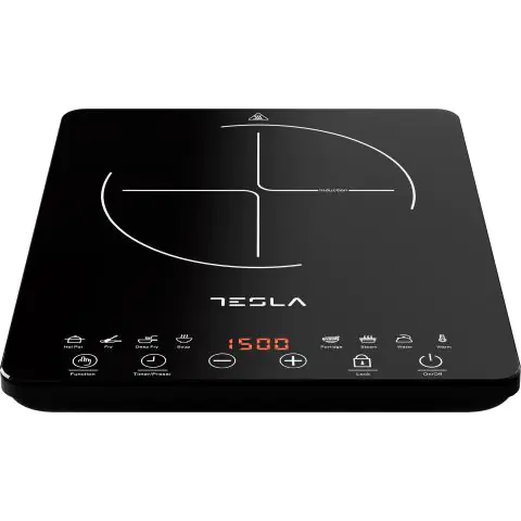 Индукционен котлон Tesla IC300B, 1500W, 8 нива на мощност, Черен, (35930914)