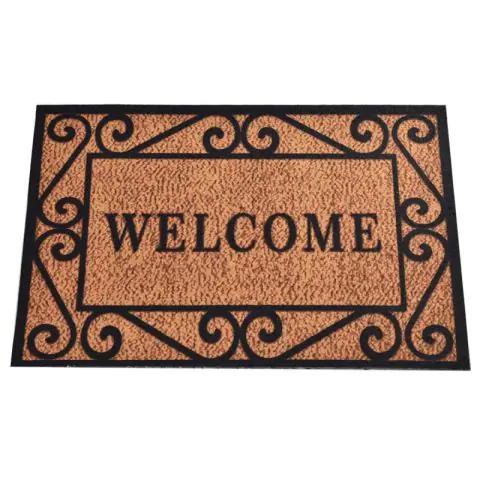 Изтривалка за входна врата Chilai Home 877CHL1025, 40x60 см, PVC, Бежов/Черен, (11435)