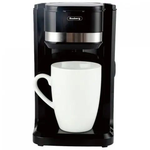 Кафемашина Rosberg R51170D, 350W, 150 ml, Включена чаша, Автоматично изключване, Черен, (21239)