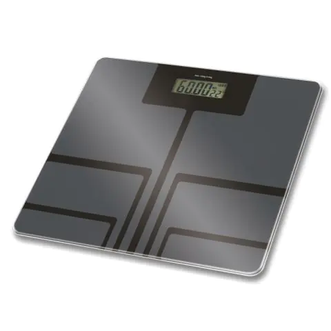 Кантар Rosberg R51650E, 180 кг, Дигитален, LCD дисплей, Сребрист, (55R51650EG)