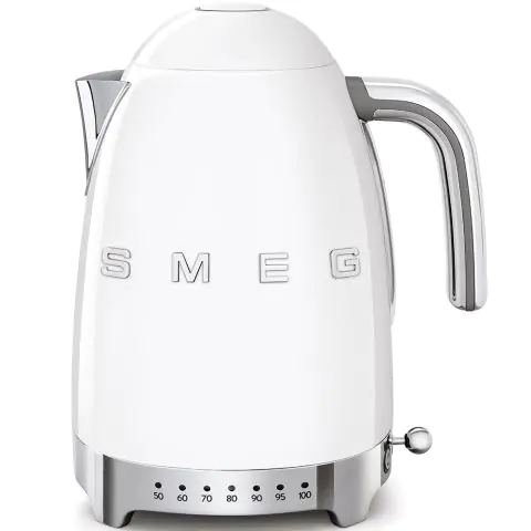 Регулируема термокана SMEG KLF04WHEU, 50s Style, 2400W, 1.7L, бял, (19911)