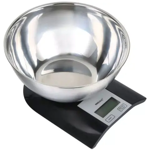 Кухненска везна с купа Kinghoff KH 1828, 5 кг, 2 л, LCD дисплей, ТАРА, Черен, (35922483)