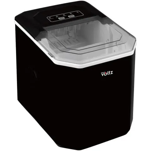 Ледогенератор Oliver Voltz OV51447B, 120W, 12 кг/24 часа, 1.3 л, 9 кубчета за цикъл работа, Индикатор за лед и вода, Черен, (35930998)