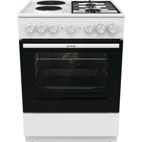 Комбинирана готварска печка Gorenje GK6B41WF, 71L, Бял, (35922891)