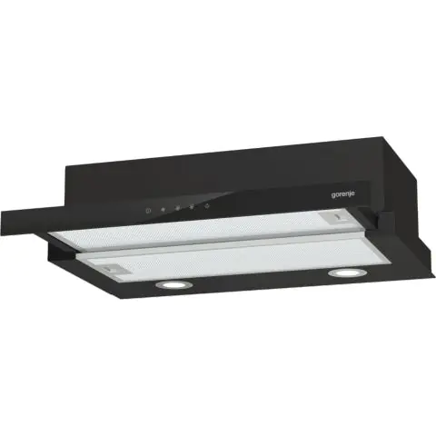 Абсорбатор за вграждане GORENJE TH64E4BG, 450 м³/ч, Черен, (20727)
