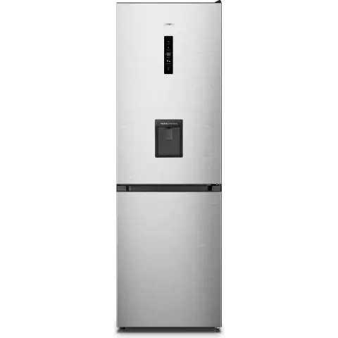 Хладилник с фризер Gorenje NRK619EAXL4WD, No Frost Plus, диспенсър за вода, сив, (13626)
