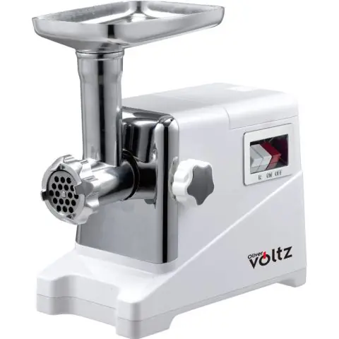 Месомелачка с приставка за домати Oliver Voltz OV51991D, 2000W, Обратен ход, Аксесоари, Бял, (17683)