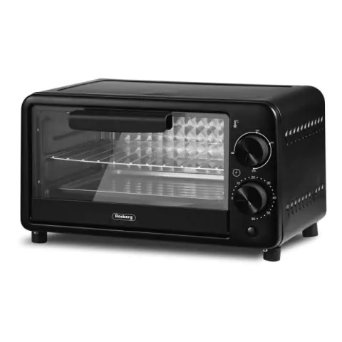 Мини фурна Rosberg R51441C, 800W, 9 литра, 100-230C, Аксесоари, Черен, (14652)
