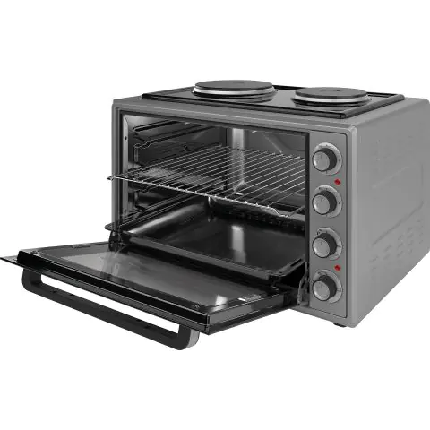 Мини печка ELITE EMO-65302G, 65L, Сив, (35944420)
