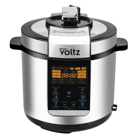 Мултикукър под налягане Voltz ОV51985H6, Голям LED сензорен дисплей, 1000W, 6L, 70kPa, 24ч таймер, Инокс, (20757)