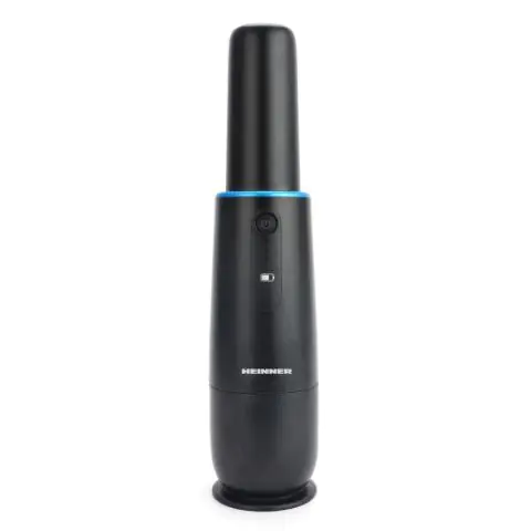 Ръчна прахосмукачка HEINNER HHVC-D7.2BK, 70W, Автономия 12 минути, USB зареждане, Черен, (21363)