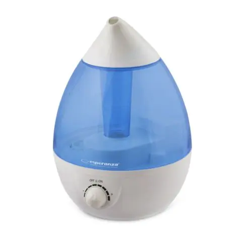 Овлажнител за въздух Esperanza EHA005, 25W, 2.6 л, 3 нива, 300 мл/ч, 40 кв/м., Бял/син, (9999EHA005)