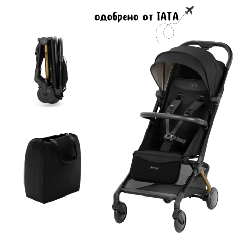 KinderKraft PILOT 2 бебешка количка MIDNIGHT BLACK, (35944014)