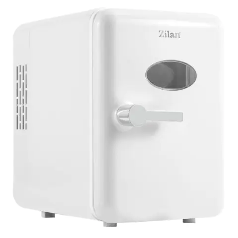 Преносим мини хладилник Zilan ZLN1153, 36W, 4 л, 6 кена, Охлаждане/затопляне, 10-75°C, 240/12V, Бял, (35950071)