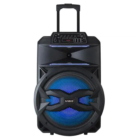 Преносима тонколона SAMUS Karaoke 15, 15 инча, Bluetooth, Микрофон, Черен, (20643)