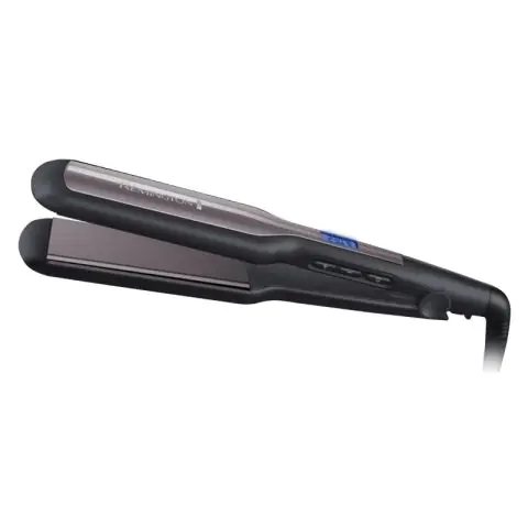 Преса за коса Remington S5525 PRO-CERAMIC EXTRA, Широки плочи, Къдрене, Бързо загряване, LED дисплей, (17856)