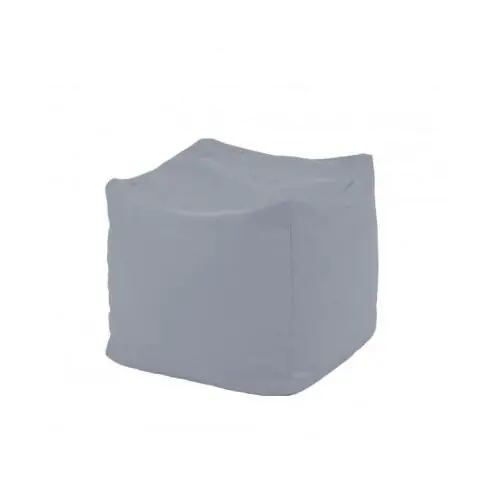 Пуф, 80л., Табуретка Куб - Panama Grey, Перящ се калъф, Водоустойчив, Пълнеж от Полистиролни перли