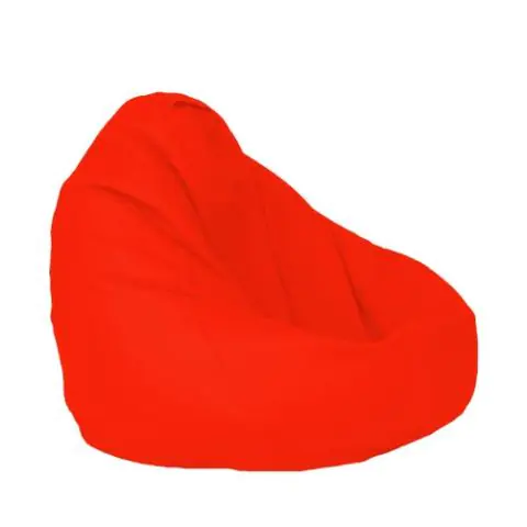 Калъф за пуф круша, 320л., Nirvana Grande - Teteron Neon Orange, (Не съдържа пълнеж), за открито, 8655