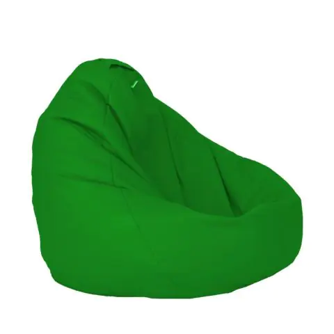 Калъф за пуф круша, 320л., Nirvana Grande - Panama Green, (Не съдържа пълнеж), водоустойчив, 8612
