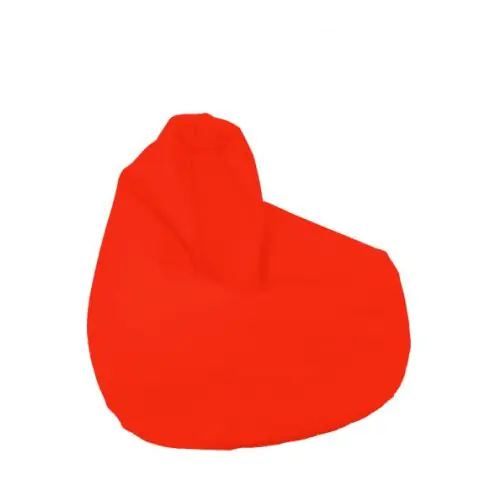 Калъф за пуф круша, 160л., Nirvana Light - Teteron orange neon, (Не съдържа пълнеж), за открито, 8806