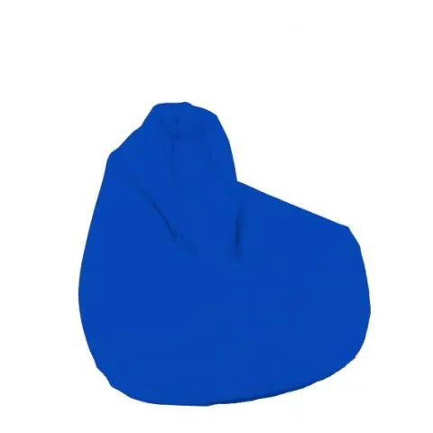 Калъф за пуф круша, 160л., Nirvana Light - Teteron Blue, (Не съдържа пълнеж), за открито, 8802