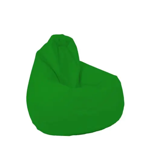 Калъф за пуф круша, 160л., Nirvana Light - Panama Green, (Не съдържа пълнеж), водоустойчив, 8758