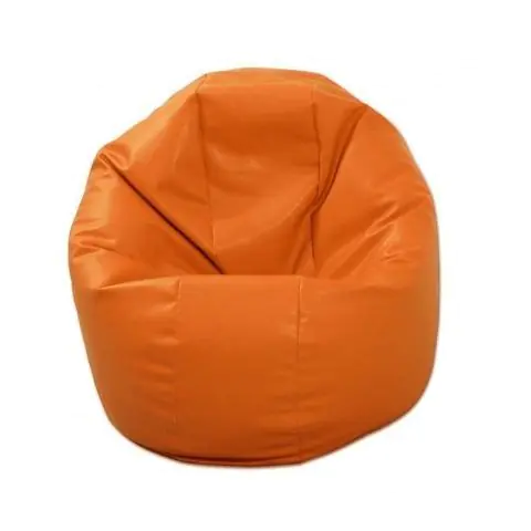Калъф за пуф, 210л., Relaxo - Orange, (Не съдържа пълнеж), Еко кожа, 8825
