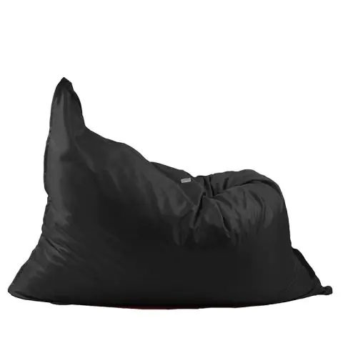 Пуф, Magic pillow XXL - Panama black, Водоустойчив, Перящ се калъф, Пълнеж с микс от мемори пяна и дунапрен, 500л., (8227)