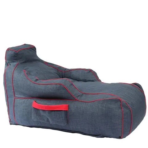Пуф лежанка Pufrelax Player, Blue Denim, 700l., Пълнеж с микс от мемори пяна и дунапрен, Гама Premium , 8990