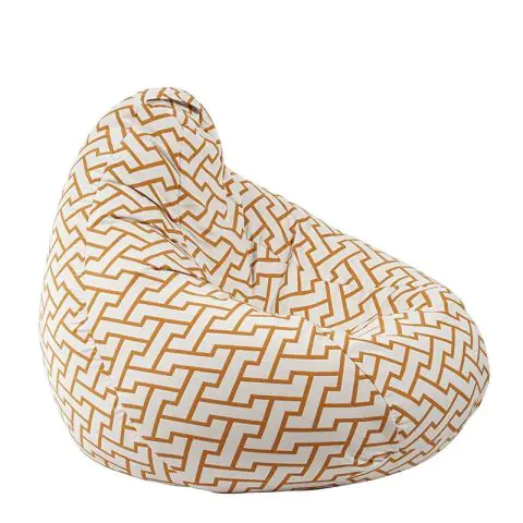 Пуф круша 320л. Nirvana Grande, Zappity Orange, Перящ се калъф, Пълнеж от Полистиролни перли, Гама Premium, (PUF-G-NGR-PT-ZAO)
