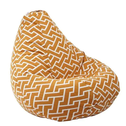 Пуф круша 220л. Nirvana Hobbit, Zippity Orange, Перящ се калъф, Пълнеж от полистиролни перли, Гама Premium, (PUF-G-NH-PT-ZIO)