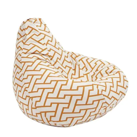 Пуф круша за деца 4-14 г., 160л. Nirvana Light, Zappity Orange, Перящ се калъф, Пълнеж от Полистиролни перли, Гама Premium, (PUF-G-NL-PT-ZAO)