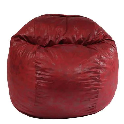 Пуф барбарон, 400л., Matusalem - Cranberry, Перящ се калъф, Подходящ за деца, Пълнеж с микс от мемори пяна и дунапрен, Гама Premium, 8422