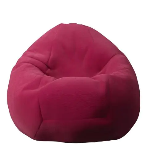 Пуф, круша, 520л., Nirvana Gigant - Raspberry, Перящ се калъф, Пълнеж от полистиролни перли, Гама Plush Honey