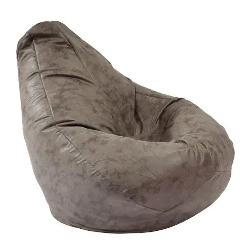 Пуф, круша, 220л., Nirvana Hobbit - Discover Gray, Перящ се калъф, Пълнеж от полистиролни перли, Гама Premium, 8408